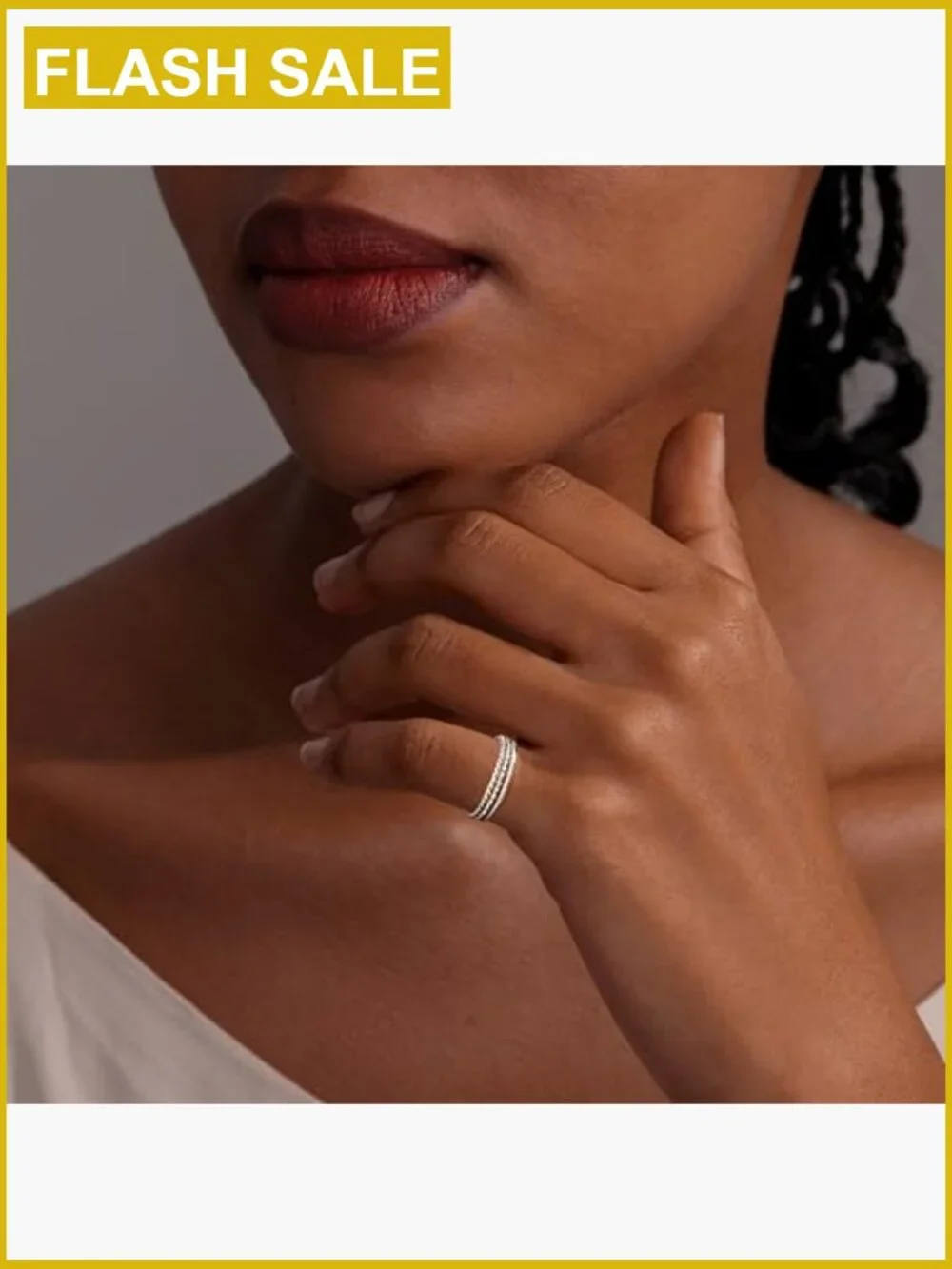3-Piece Dainty Stackable Thin Ring Set 925 Sterling Silver